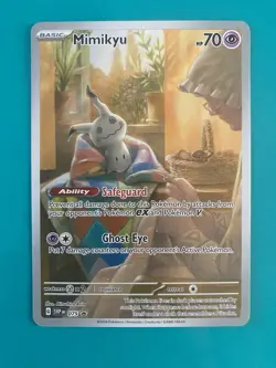 Pokemon Card- Mimikyu Promo Full Art Paldean Fates- Eng - Near Mint - Image 1