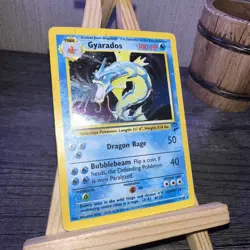 Vintage 2000 Pokemon Base Set 2 Gyarados 7/130 Holo Card - Image 1