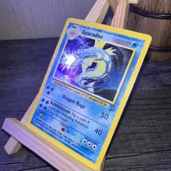 Vintage 2000 Pokemon Base Set 2 Gyarados 7/130 Holo Card - Image 2