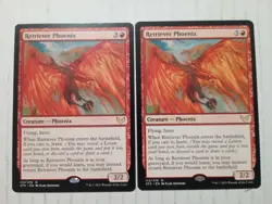 X2 Retriever Phoenix 113 R Strixhaven School Of Mages MTG STX LP Cards - Image 1