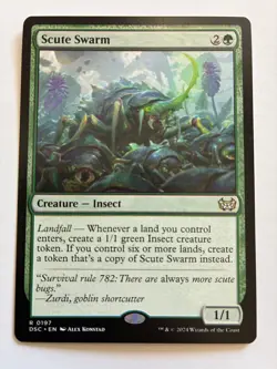 MTG Scute Swarm Commander: Duskmourn: House of Horror NM Regular - Image 1