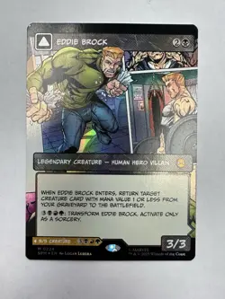 Eddie Brock (0224) (Borderless) Marvel's Spider-Man Foil MTG - Image 1