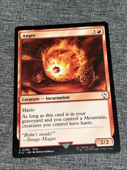 Mtg Anger Commander: Final Fantasy Regular 0289 U FIC NM/M - Image 1