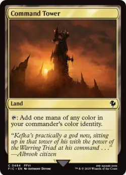 1 x Command Tower (484) - Final Fantasy Commander - LP - MTG - Image 1