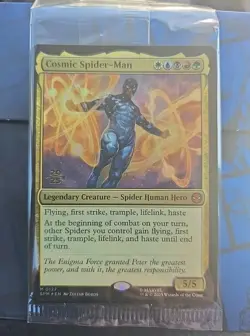 Cosmic Spider-Man Marvel's Spider-Man Pre-Release Foil Sealed MTG NM/MINT - Image 1