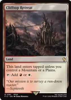 1 x Clifftop Retreat - Final Fantasy Commander - LP - MTG - Image 1