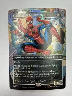 Spectacular Spider-Man (Borderless) (Foil) 14 (R) MTG Marvel's Spider-Man (SPM) - Image 1