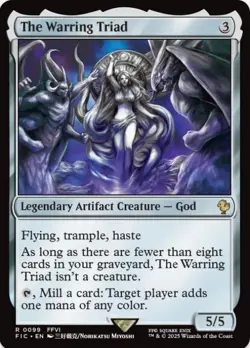 1 x The Warring Triad - Final Fantasy Commander - LP - MTG - Image 1