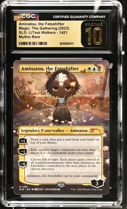 AMINATOU, THE FATESHIFTER Secret Lair CGC 10 Pristine MTG [Nostalgium] - Image 1