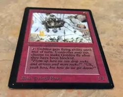 MTG Beta Goblin Balloon Brigade Lightly Played Magic the Gathering Beta edition - Image 3