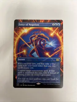 Force Of Negation Borderless Nonfoil Double Masters 2022 MTG - Image 1