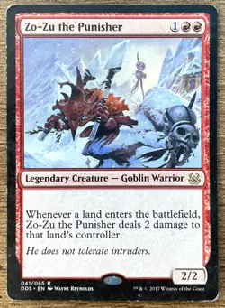 Zo-Zu the Punisher Legendary Creature Goblin Warrior Magic the Gathering MTG MP - Image 1