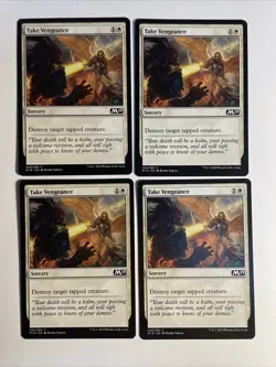4x Mtg Core Set 2019 M19 Take Vengeance NM Magic The Gathering - Image 1