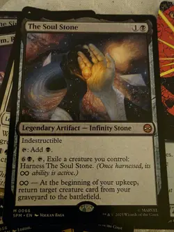 The Soul Stone Magic The Gathering Marvel Spider-Man MTG NM - Image 1