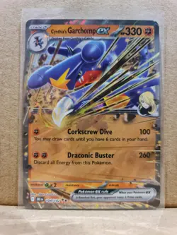 Pokemon TCG Cynthia's Garchomp EX 104/182 SV Destined Rivals MP Read Description - Image 1