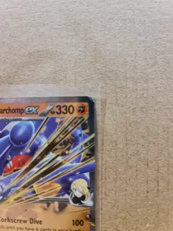 Pokemon TCG Cynthia's Garchomp EX 104/182 SV Destined Rivals MP Read Description - Image 2