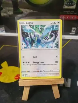 MISCUT ERROR POKEMON Lugia 140/189 Darkness Ablaze Rare Pokemon TCG Card - Image 1