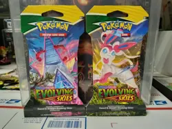 Pokemon TCG SWSH Evolving Skies Sleeved Booster Pack (2x) Factory Sealed English - Image 3