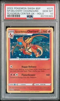 Pokemon Special Delivery Charizard SWSH075 Promo PSA 10 Sword & Shield Promo - Image 1