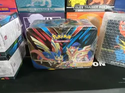 Pokemon TCG 2020 Spring Collector's Chest Lunch Box Tin Sword & Shield SEALED - Image 1
