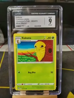 ERROR MISCUT O/C CGC 9 MINT Kakuna - 003/073 - CHAMPIONS PATH POKEMON - Image 1