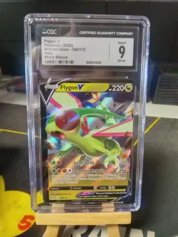 ERROR MISCUT O/C 2022 Pokemon SWSH Brilliant Stars Flygon V 106/172 CGC 9 - Image 1