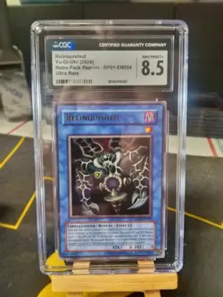 CGC 8.5 MINT 2024 Yugioh Relinquished RP01-EN054 Ultra Rare REPRINT - Image 1