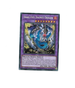 Yugioh Yu-Gi-Oh! Snake-Eyes Doomed Dragon SUDA-EN035 1st edition Secret Rare NM - Image 1