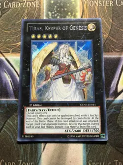 *** TIRAS, KEEPER OF GENESIS *** 1ST EDITION SECRET RARE (LP) GENF-EN044 YUGIOH! - Image 1