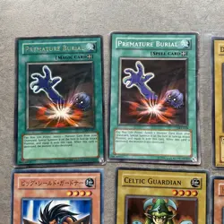 Lot of 8 Yugioh Cards, Premature Burial, Dark Magician and More Lot #1 - Image 2