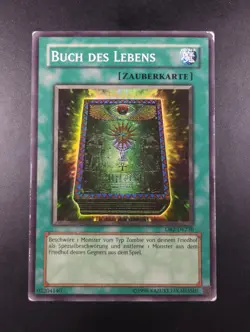 YUGIOH 2005 | BOOK OF LIFE | DB2-DE230 | 1ST GERMAN SUPER RARE PRINT | VG (MP) - Image 1