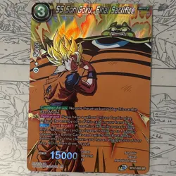 SS Son Goku Final Sacrifice Gold Holo Foil SR Rare Dragon Ball Super CCG Card - Image 1