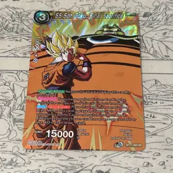SS Son Goku Final Sacrifice Gold Holo Foil SR Rare Dragon Ball Super CCG Card - Image 4