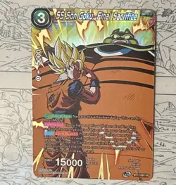 SS Son Goku Final Sacrifice Gold Holo Foil SR Rare Dragon Ball Super CCG Card - Image 5
