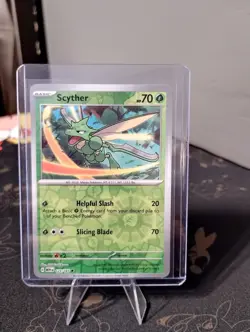 Pokemon Scyther TCG 123/165Sv: Scarlet & Violet 151 Reverse Holo Card - Image 1