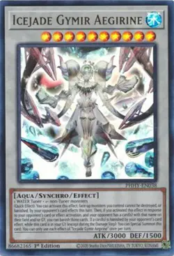 Yu-Gi-Oh Card - PHHY-EN038 - ICEJADE GYMIR AEGIRINE (ultra rare holo) - NM/Mint - Image 1