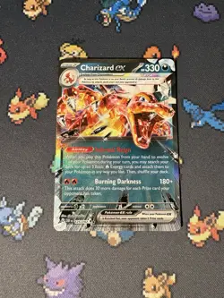 Pokemon Cards Charizard ex 125/197 Ultra Rare Obsidian Flames - (NM-) - Image 1