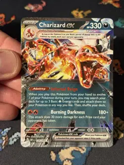 Pokemon Cards Charizard ex 125/197 Ultra Rare Obsidian Flames - (NM-) - Image 2