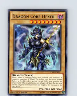 Yu-Gi-Oh TCG Dragon Core Hexer INOV-EN001 1st Edition Regular Rare Card NM - Image 1