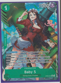 One Piece Card Game - Baby 5 - Premium Booster Alt art - OP05-034 - NM - English - Image 1