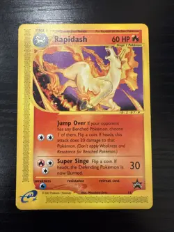 Pokemon Card - Rapidash Black Star Promo #51 - 2002 Vintage WOTC - Image 1