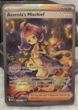 Acerola's Mischief 183/132 Secret Rare Pokemon Card Mint Condition - Image 1