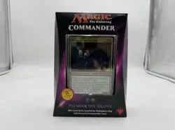 Magic: the Gathering Commander Plunder the Graves 100 Card Deck w/Oversized Card - Image 1