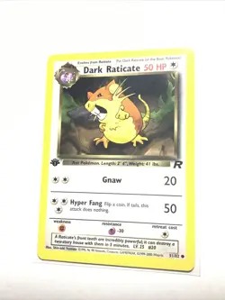 DARK RATICATE - 51/82 - 1st Edition Team Rocket - Pokemon Card - NM - Image 1
