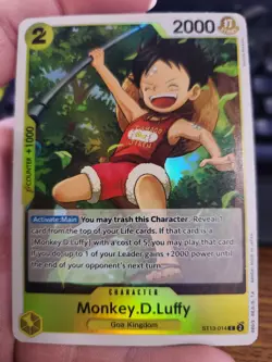EXACT CARD PICTURE One Piece TCG 3 Brothers Premium Deck ST13-014 Monkey D Luffy - Image 1