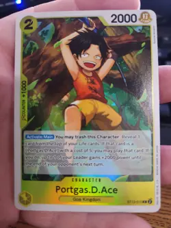 EXACT CARD PICTURED One Piece TCG 3 Brothers Premium Deck ST13-010 Portgas D Ace - Image 1