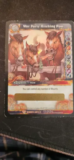 War Party Hitching Post - World of Warcraft TCG Unscratched Loot Card - Image 1