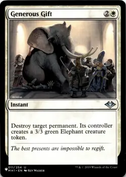 MTG Generous Gift Normal NM The List Reprints Magic 011/254 - Image 1