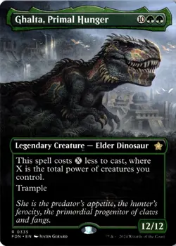 NM - Ghalta, Primal Hunger (Borderless) R Foundations 335 - Image 1