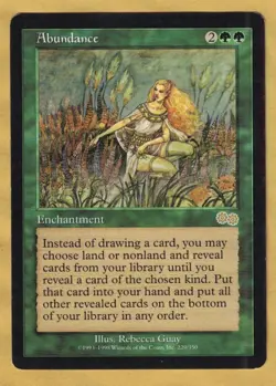 Abundance (Urza's Saga, Rare, English) 1998) MTG - Image 1